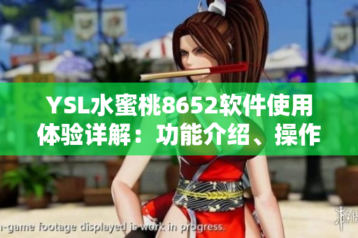 YSL水蜜桃8652软件使用体验详解：功能介绍、操作方法及实测评价