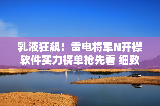 乳液狂飙！雷电将军N开襟软件实力榜单抢先看 细致解析