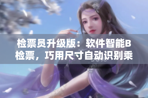 检票员升级版：软件智能B检票，巧用尺寸自动识别乘客，助您轻松上车