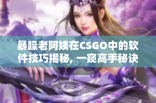 暴躁老阿姨在CSGO中的软件技巧揭秘, 一窥高手秘诀