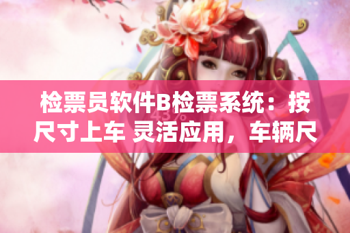 检票员软件B检票系统：按尺寸上车 灵活应用，车辆尺寸智能检票
