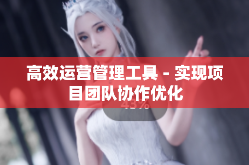 高效运营管理工具 - 实现项目团队协作优化
