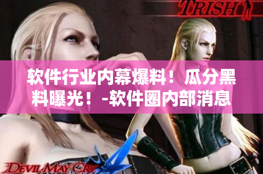软件行业内幕爆料！瓜分黑料曝光！-软件圈内部消息揭秘