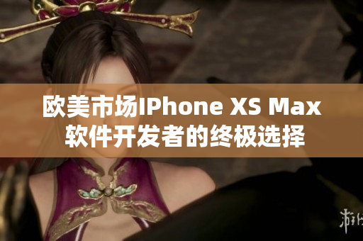 欧美市场IPhone XS Max 软件开发者的终极选择