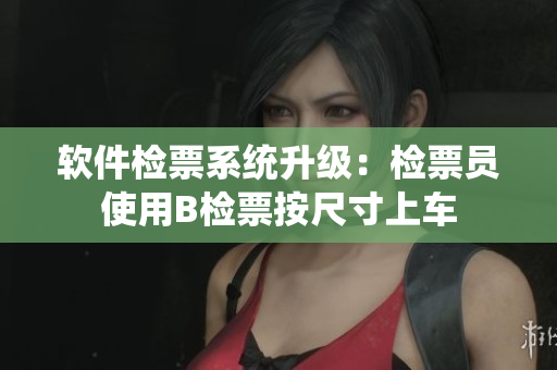 软件检票系统升级：检票员使用B检票按尺寸上车
