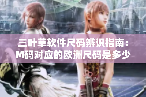 三叶草软件尺码辨识指南：M码对应的欧洲尺码是多少？