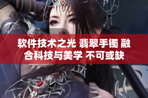 软件技术之光 翡翠手镯 融合科技与美学 不可或缺