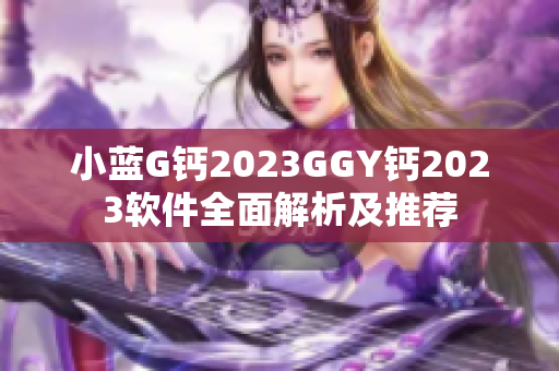 小蓝G钙2023GGY钙2023软件全面解析及推荐
