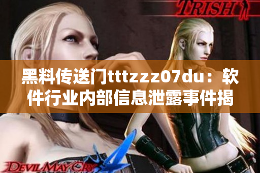 黑料传送门tttzzz07du：软件行业内部信息泄露事件揭秘