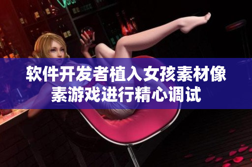 软件开发者植入女孩素材像素游戏进行精心调试