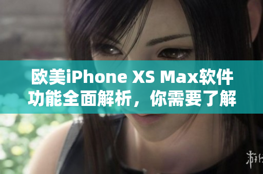 欧美iPhone XS Max软件功能全面解析，你需要了解的一切