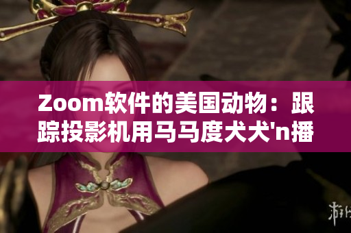 Zoom软件的美国动物：跟踪投影机用马马度犬犬'n播戏