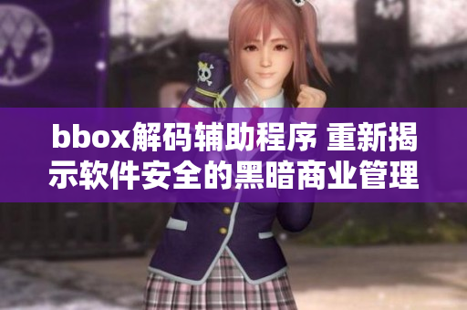 bbox解码辅助程序 重新揭示软件安全的黑暗商业管理