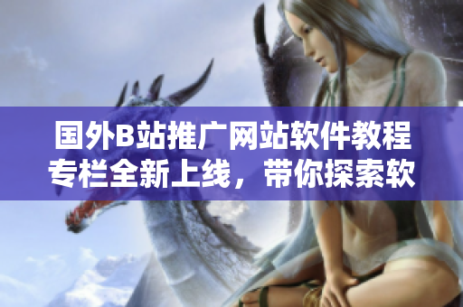 国外B站推广网站软件教程专栏全新上线，带你探索软件世界