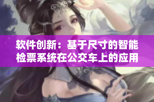 软件创新：基于尺寸的智能检票系统在公交车上的应用