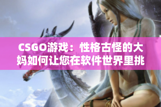 CSGO游戏：性格古怪的大妈如何让您在软件世界里挑战自我