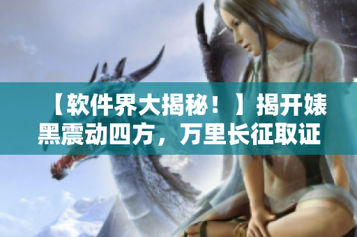 【软件界大揭秘！】揭开婊黑震动四方，万里长征取证曝光合辑!