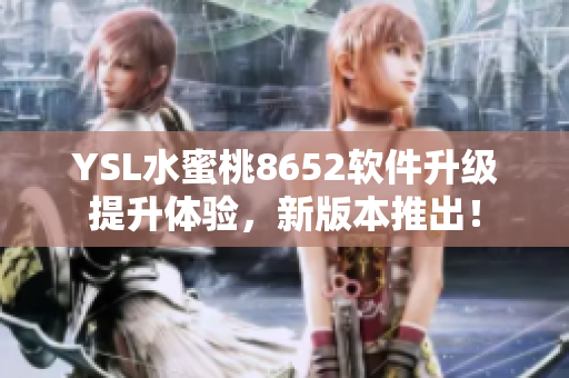 YSL水蜜桃8652软件升级提升体验，新版本推出！