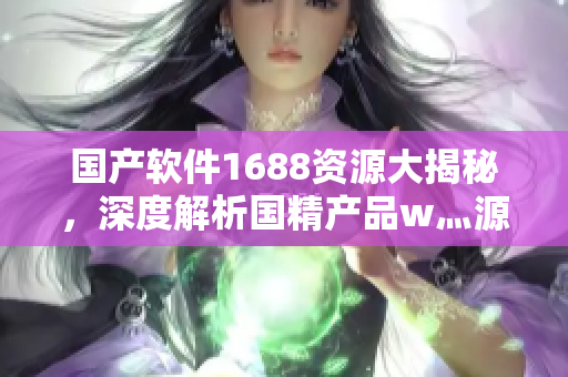 国产软件1688资源大揭秘，深度解析国精产品w灬源码
