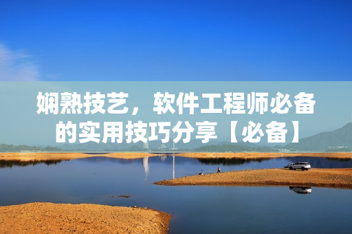 娴熟技艺，软件工程师必备的实用技巧分享【必备】