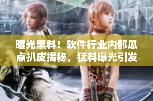 曝光黑料！软件行业内部瓜点扒皮揭秘，猛料曝光引发热议
