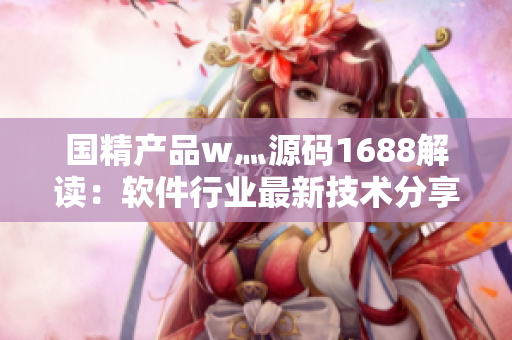 国精产品w灬源码1688解读：软件行业最新技术分享