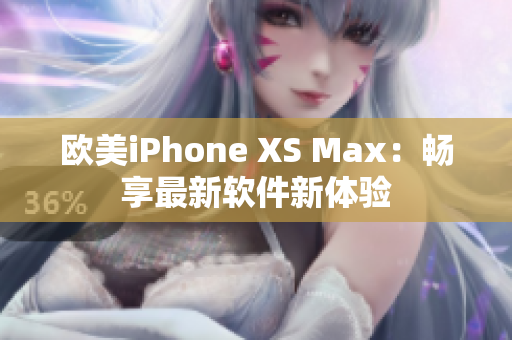 欧美iPhone XS Max：畅享最新软件新体验
