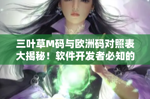 三叶草M码与欧洲码对照表大揭秘！软件开发者必知的尺码转换技巧揭秘