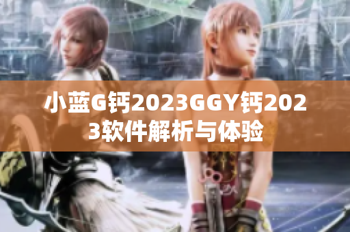 小蓝G钙2023GGY钙2023软件解析与体验