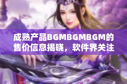 成熟产品BGMBGMBGM的售价信息揭晓，软件界关注焦点