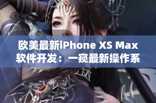 欧美最新iPhone XS Max软件开发：一窥最新操作系统及应用程序