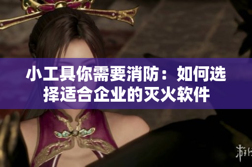 小工具你需要消防：如何选择适合企业的灭火软件