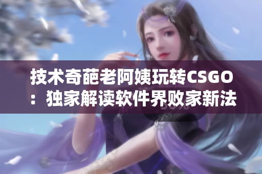 技术奇葩老阿姨玩转CSGO：独家解读软件界败家新法则