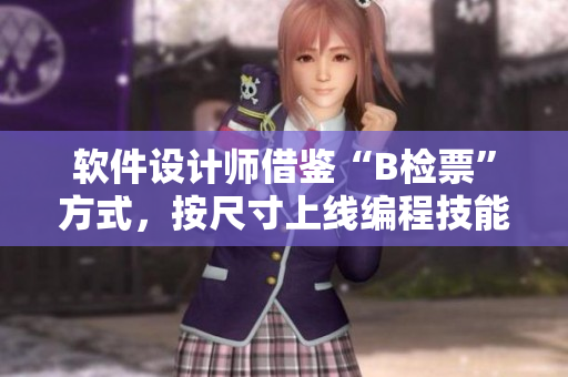 软件设计师借鉴“B检票”方式，按尺寸上线编程技能