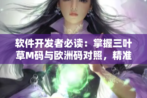 软件开发者必读：掌握三叶草M码与欧洲码对照，精准选择开发工作服