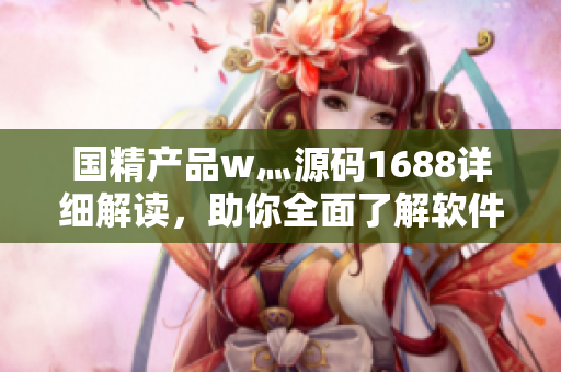 国精产品w灬源码1688详细解读，助你全面了解软件开发全流程