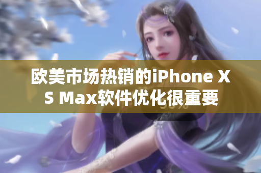欧美市场热销的iPhone XS Max软件优化很重要