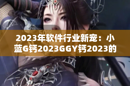 2023年软件行业新宠：小蓝G钙2023GGY钙2023的全新应用革命