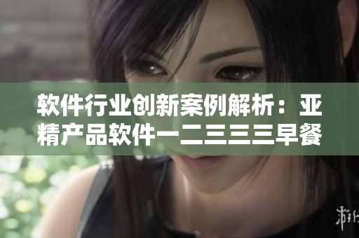 软件行业创新案例解析：亚精产品软件一二三三三早餐店实践经验分享
