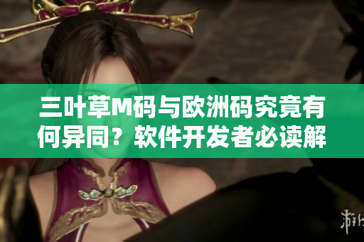 三叶草M码与欧洲码究竟有何异同？软件开发者必读解析