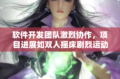 软件开发团队激烈协作，项目进展如双人摇床剧烈运动