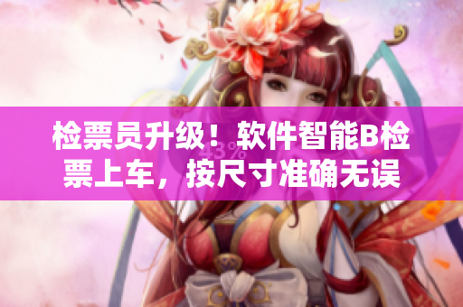 检票员升级！软件智能B检票上车，按尺寸准确无误