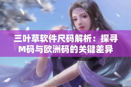 三叶草软件尺码解析：探寻M码与欧洲码的关键差异
