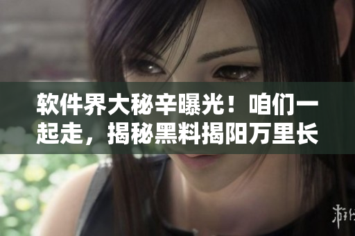 软件界大秘辛曝光！咱们一起走，揭秘黑料揭阳万里长城