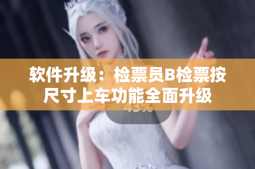 软件升级：检票员B检票按尺寸上车功能全面升级