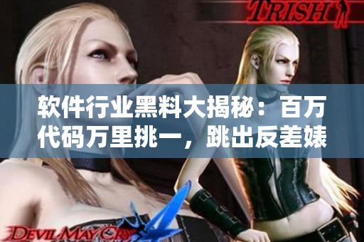 软件行业黑料大揭秘：百万代码万里挑一，跳出反差婊合集，揭示婊代码黑幕