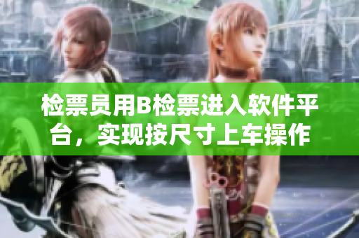 检票员用B检票进入软件平台，实现按尺寸上车操作