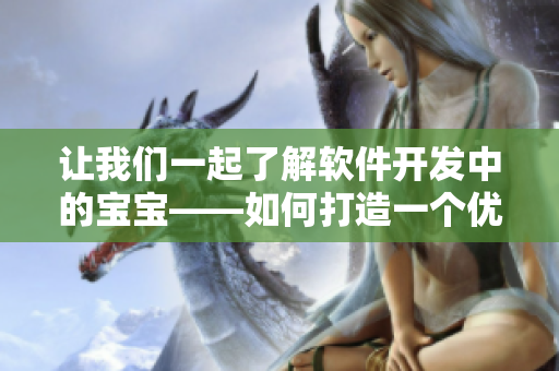 让我们一起了解软件开发中的宝宝——如何打造一个优秀的软件产品