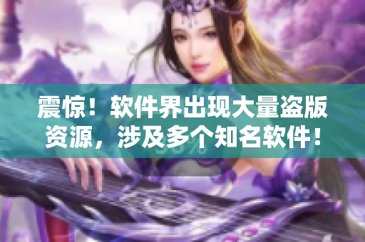 震惊！软件界出现大量盗版资源，涉及多个知名软件！