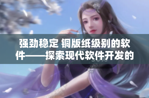 强劲稳定 铜版纸级别的软件——探索现代软件开发的优化与创新